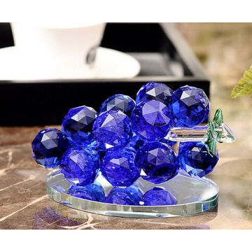 Crystal Grape Glass Crafts for Home or Car Decoration